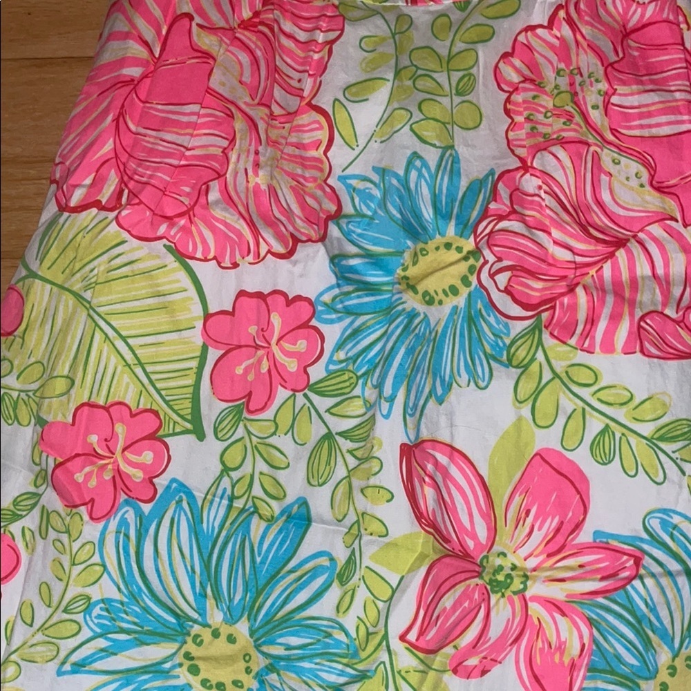 Lilly Pulitzer Pink and Blue Halter Sundress Resort Wear - Picture 3 of 7